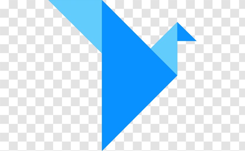 Origami Paper Logo - Azure Transparent PNG