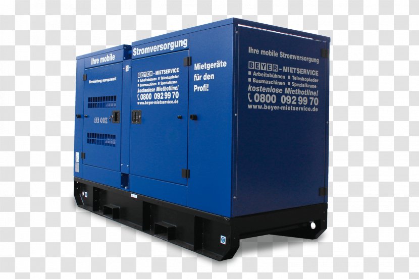 Electric Generator Emergency Power System BEYER-Mietservice KG - Project - Baumaschinenverleih Volt-ampereGenerator Repair Transparent PNG