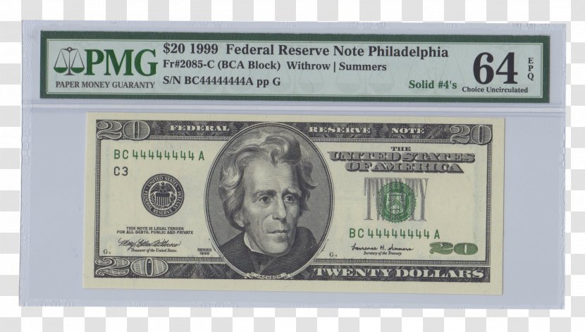 United States Twenty-dollar Bill Dollar Replacement Banknote Ten-dollar - Series Transparent PNG