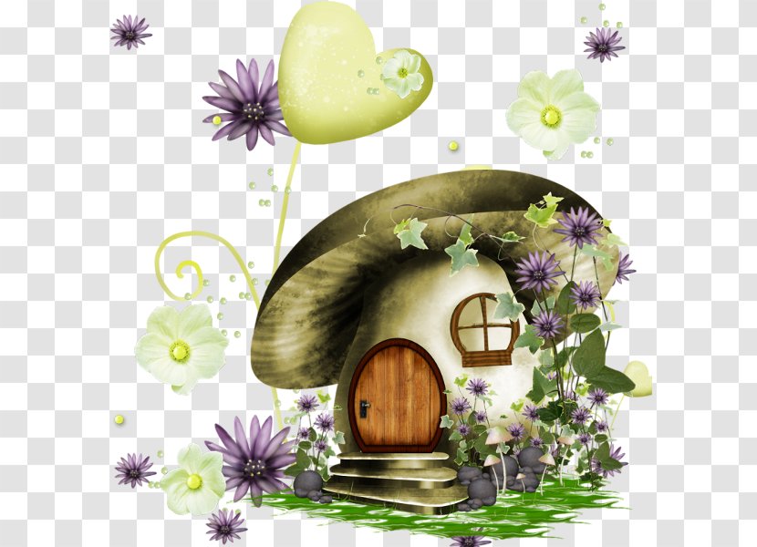 Mushroom House Painting Art - Plant Transparent PNG