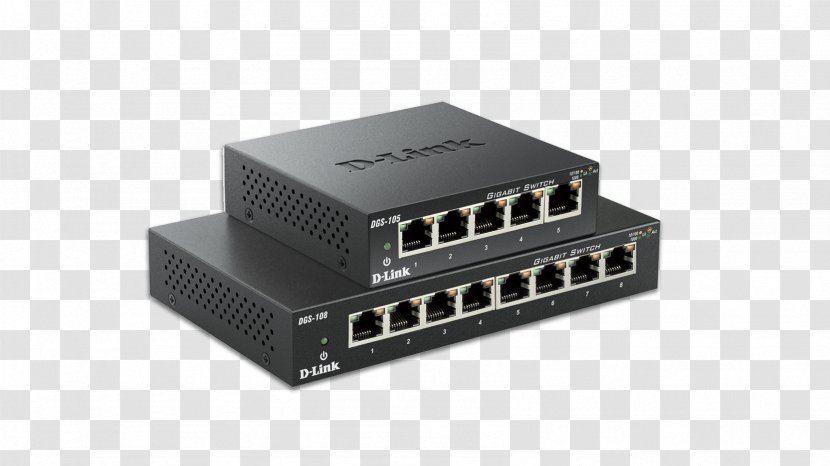 Gigabit Ethernet Network Switch D-Link DGS 105 108 - Technology Transparent PNG