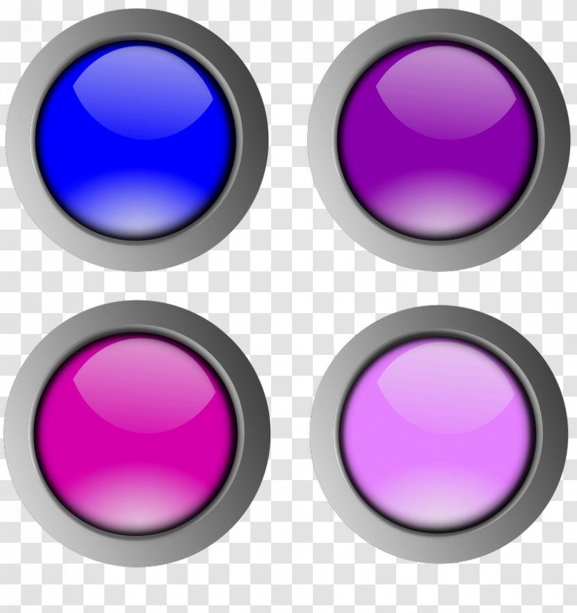 Button Clip Art - Eye - Glossy Cliparts Transparent PNG
