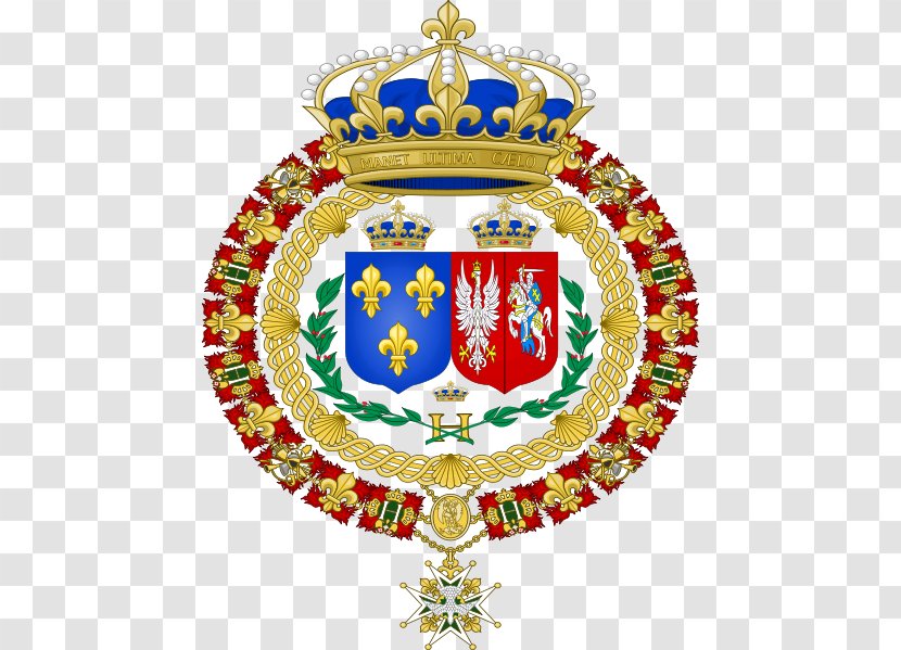 Bourbon Restoration Kingdom Of France Spain Coat Arms - Christmas Ornament Transparent PNG