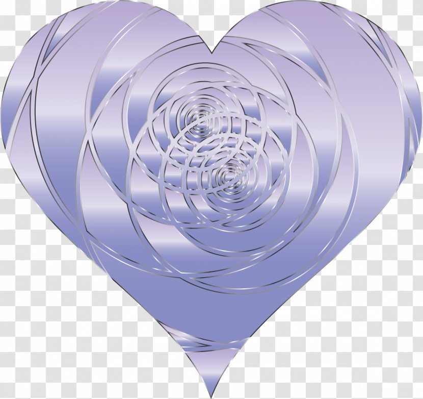 Heart Symbol - Watercolor - Spiral Transparent PNG