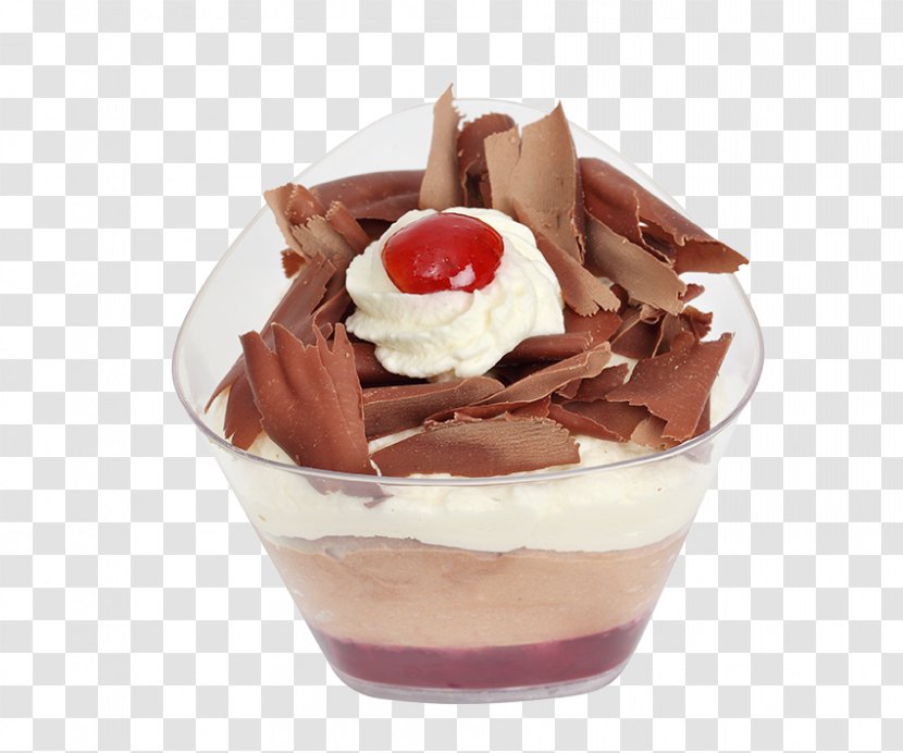 Chocolate Ice Cream Sundae Pudding Dame Blanche - Desserts Transparent PNG