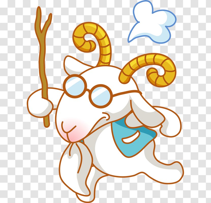 Sheep Goat Clip Art Illustration Cartoon - Oveja Transparent PNG