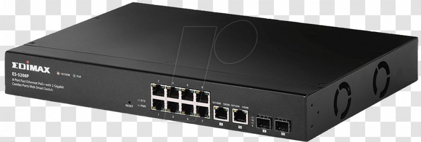 Wireless Access Points Network Switch Power Over Ethernet Computer Edimax ES-5208P - 8 PortsSmartOthers Transparent PNG