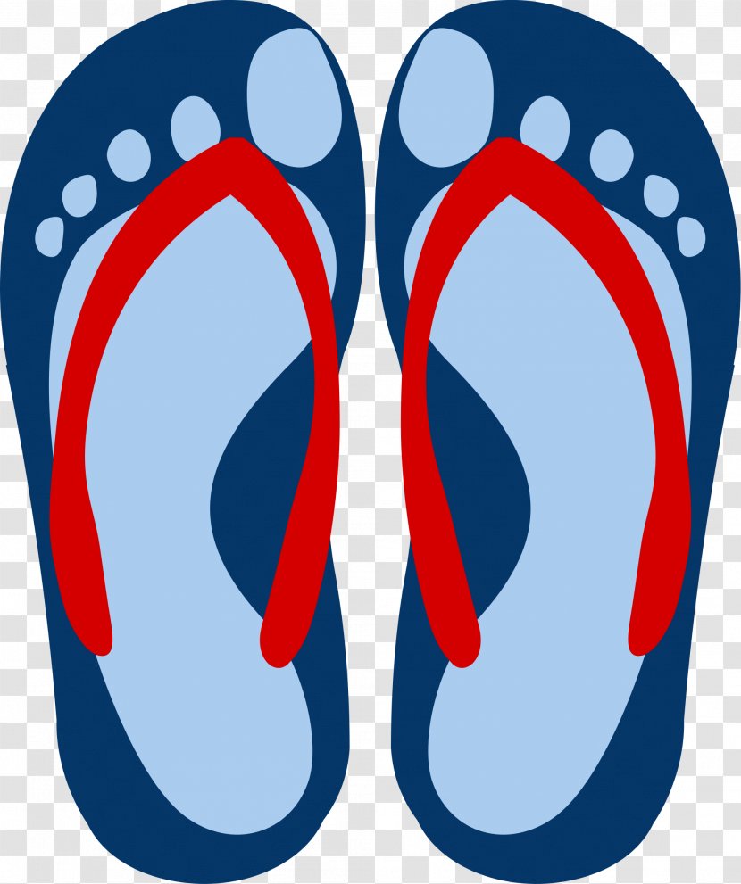 Flip-flops Clip Art - Red - Sandals Transparent PNG