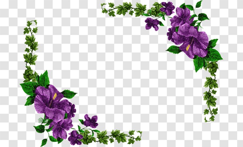 Floral Design Flower Purple Wreath Violet - Branch Transparent PNG
