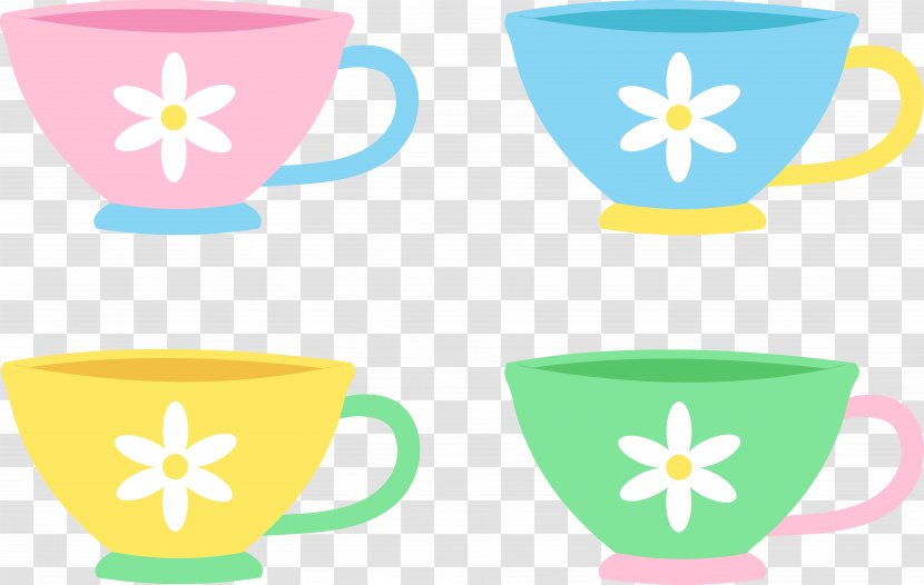 Teacup Teapot Clip Art - Serveware - Tea Party Clipart Transparent PNG