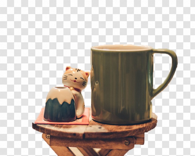 Coffee Cup Cat Cafe Kopi Luwak - Cups And Decorations Transparent PNG