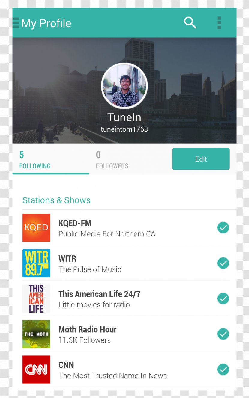 TuneIn Internet Radio Station Broadcasting - Silhouette Transparent PNG