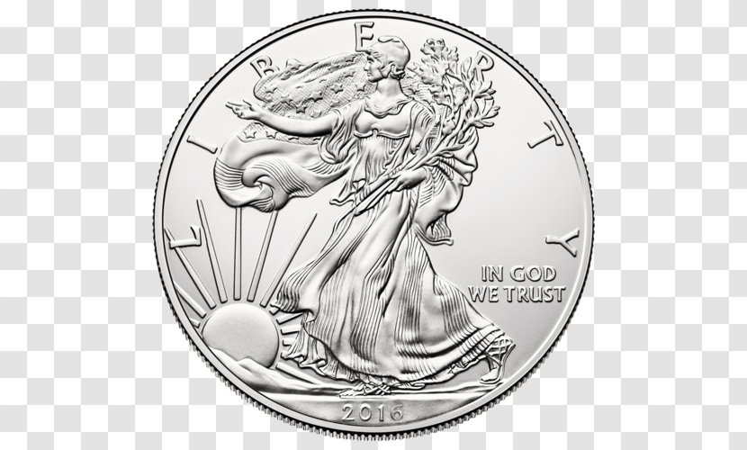 West Point Mint United States American Silver Eagle Bullion Coin - Money - Bitcoin Transparent PNG