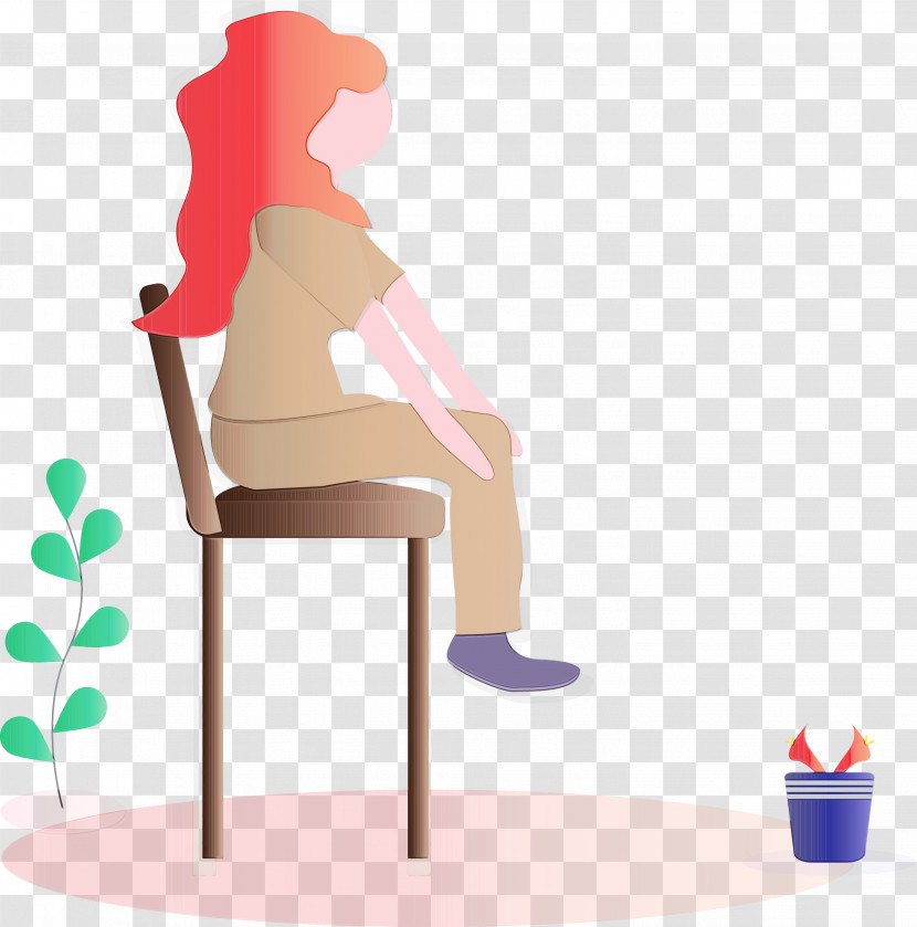 Cartoon Sitting Furniture Table Chair Transparent PNG