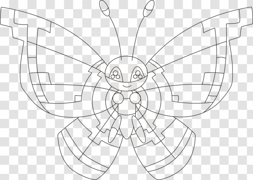 Line Art Pokémon X And Y Drawing Paper - Membrane Winged Insect - Noibat Transparent PNG