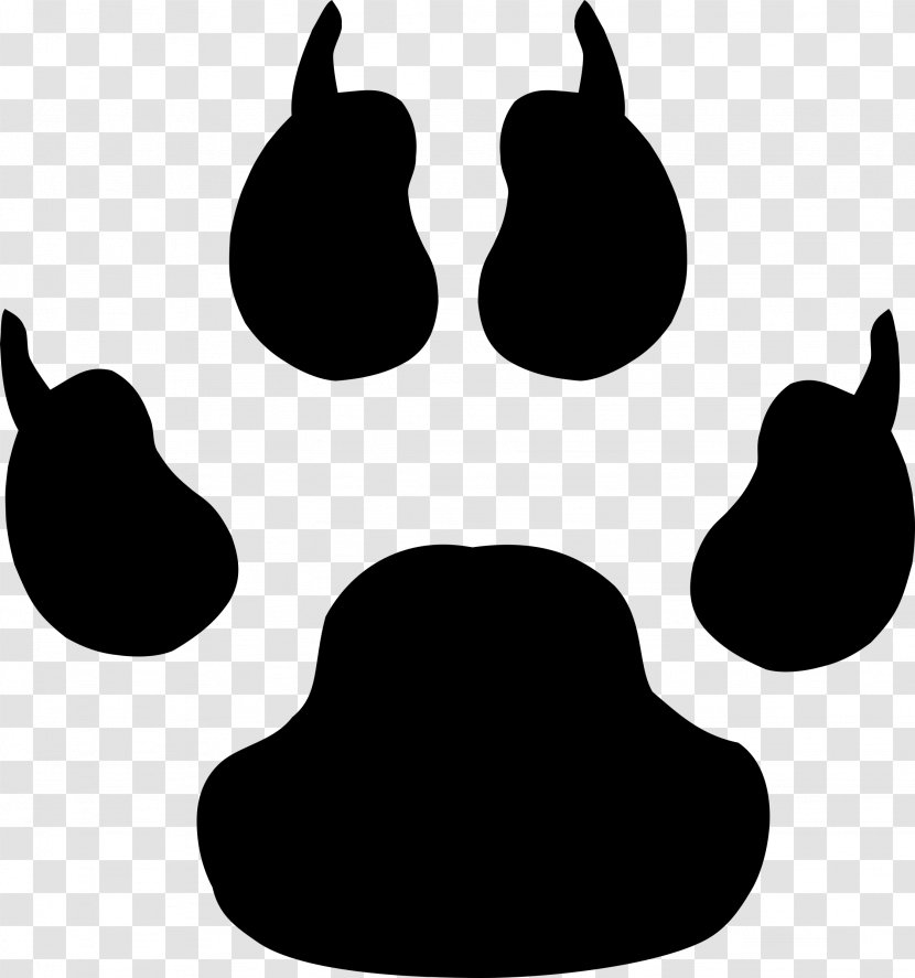 Cat Dog Paw Footprint Clip Art - Bear Transparent PNG