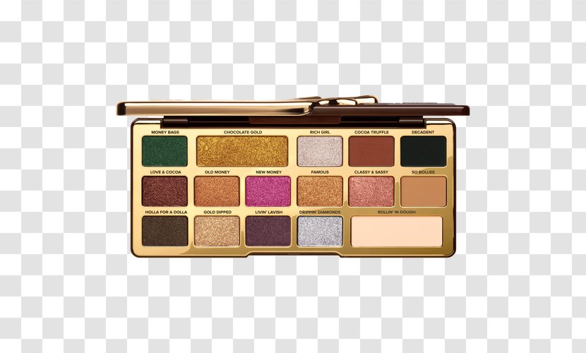 Too Faced Chocolate Gold Eye Shadow Palette Cosmetics, LLC Bar - Collection - Bobbi Brown Metallic Transparent PNG