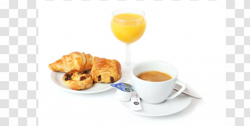 Breakfast Viennoiserie Croissant Coffee Orange Juice - Lunch - Сroissant Transparent PNG