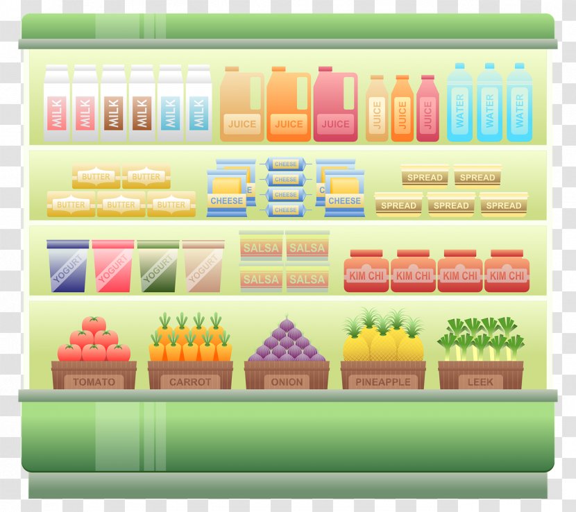Supermarket Grocery Store Clip Art - Convenience Shop - Shopping Cart Transparent PNG