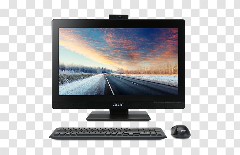Laptop All-in-one Desktop Computers Acer Veriton Z 21.5 Inch Intel Core I3-6100 3.7GHz - Display Device Transparent PNG