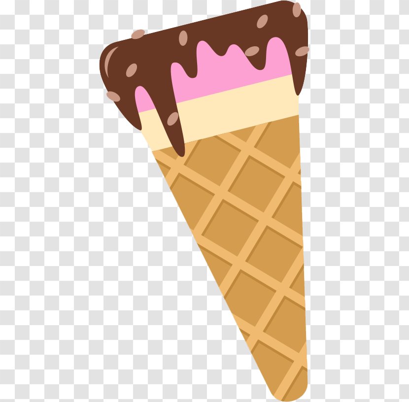 Ice Cream Cone Neapolitan Sundae - Cones Transparent PNG