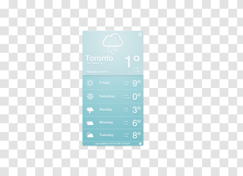 Weather Interface Widget Icon Transparent PNG