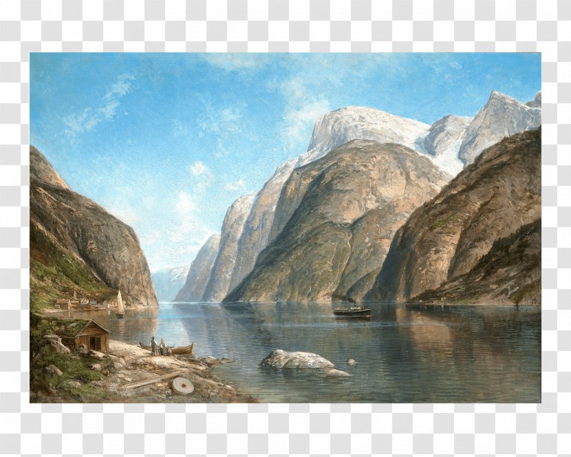 View Of A Fjord Norwegian Landscape Painter Painting Transparent PNG