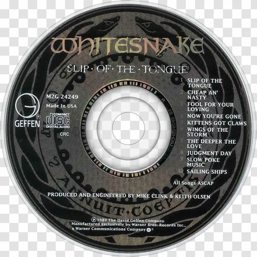 Compact Disc - Slip Of The Tongue Transparent PNG