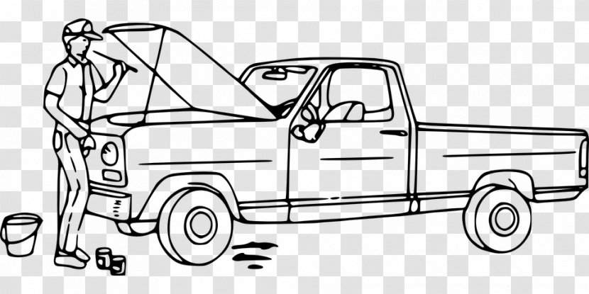 Car Auto Mechanic Clip Art - Transport - Automechanicblackandwhite Transparent PNG