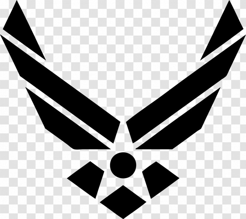 United States Air Force Academy Barksdale Base Symbol - Monochrome Photography - Black Transparent PNG