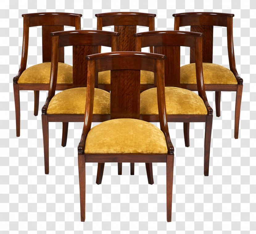 Table Gondola Chair Dining Room Furniture - Empire Style Transparent PNG