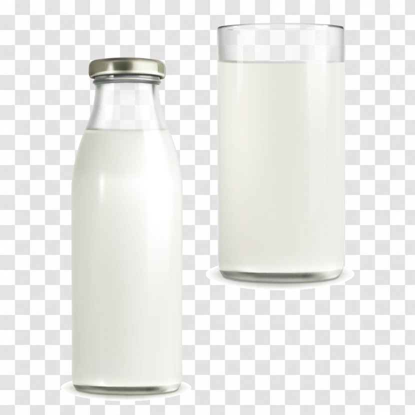 Coconut Milk Bottle - Glass - Vector Products Transparent PNG