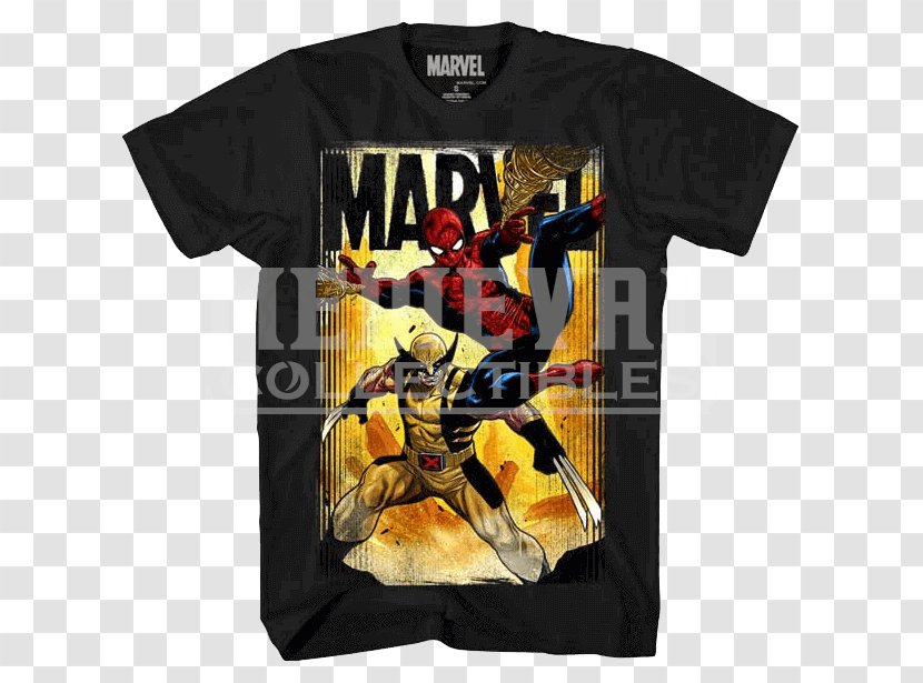T-shirt Hoodie Clothing Sizes - Yellow - Avengers Spiderman Transparent PNG