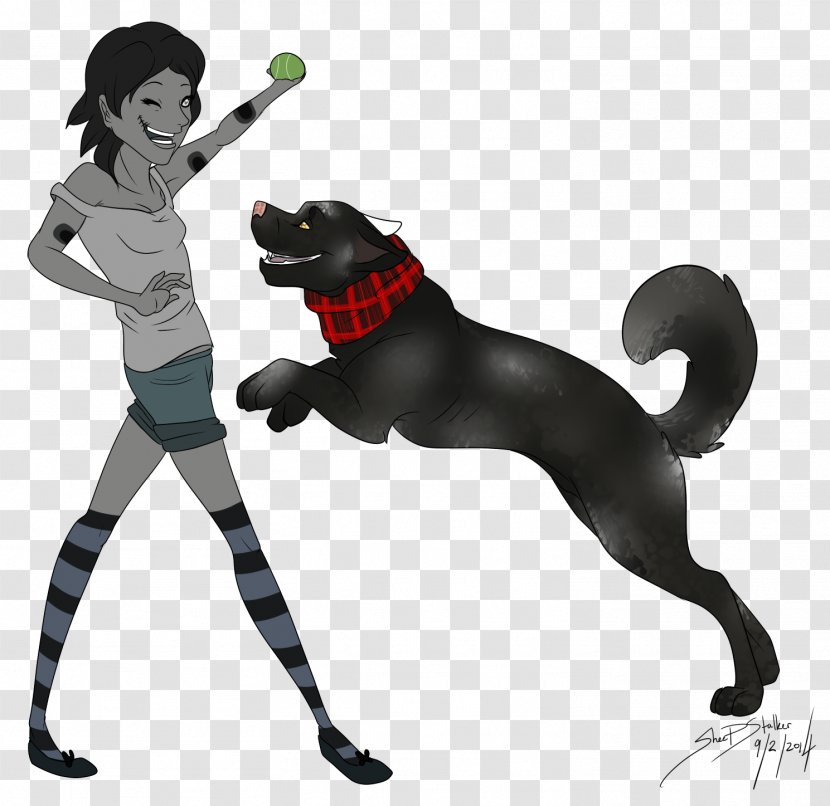 Dog Breed Leash Character Fiction Transparent PNG