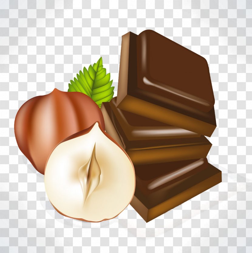 Chocolate Pudding Cake Nocilla Hazelnut - Food Cartoon Image Picture Material,Exquisite Transparent PNG