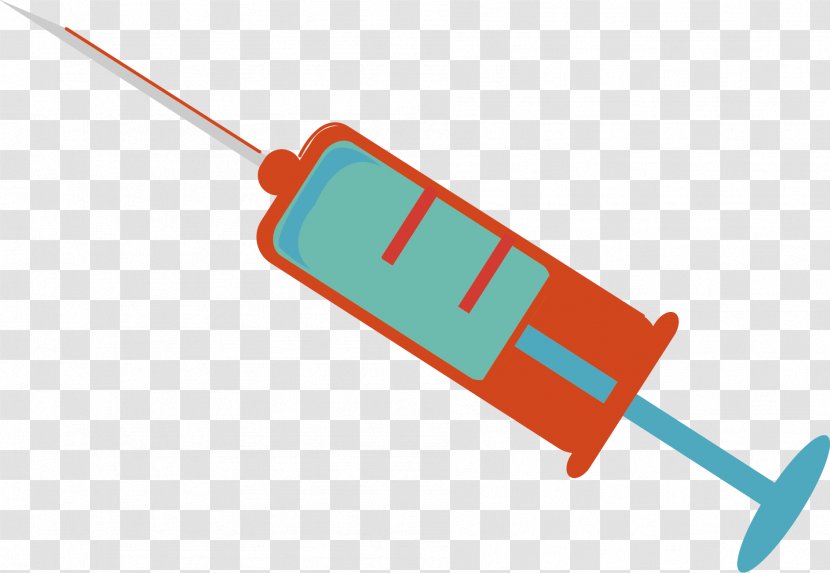 Medicine Injection Syringe Biomedical Sciences Pharmaceutical Drug - Red Transparent PNG