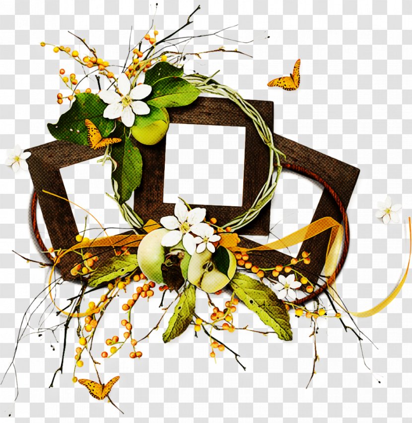 Autumn Poster - Wreath - Wildflower Transparent PNG