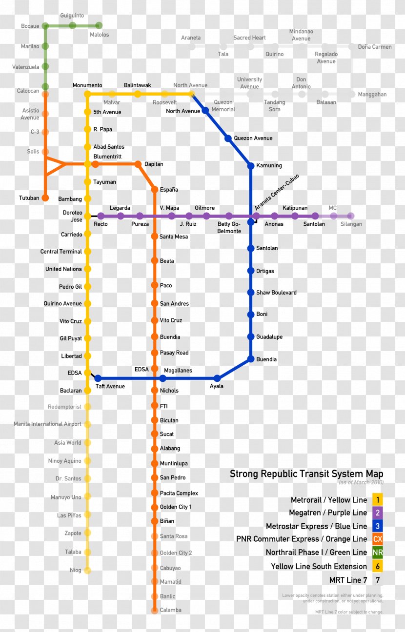 Manila Light Rail Transit System Transport Rapid Metro - Philippines Transparent PNG