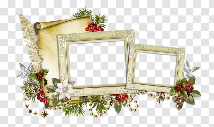 Christmas Picture Frames Clip Art - Ornament - CLUSTER FRAME Transparent PNG