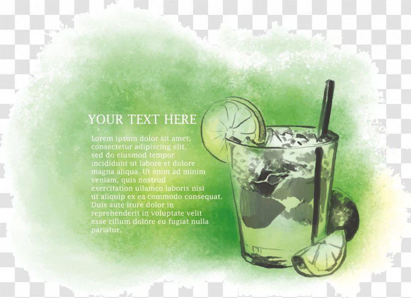 Caipirinha Cocktail Tea Limeade - Green With Lemon Transparent PNG