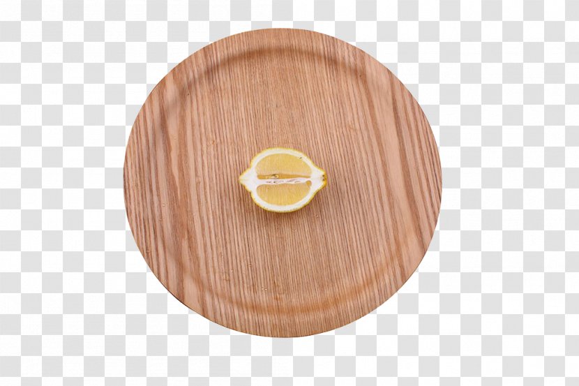 Plate Wood Lemon Tray - Lemon,Wooden Transparent PNG