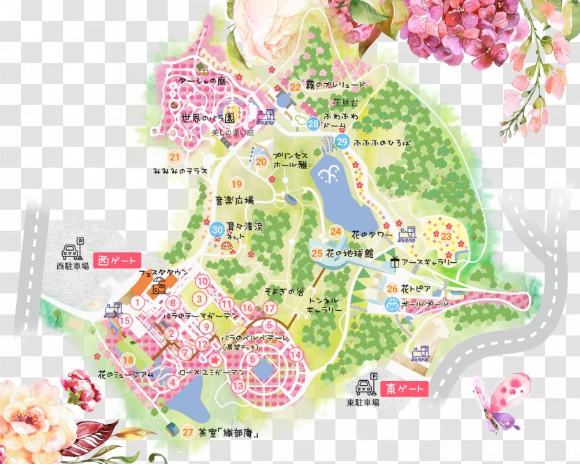 Hana Festa Memorial Park Urban Design Map - Area Transparent PNG