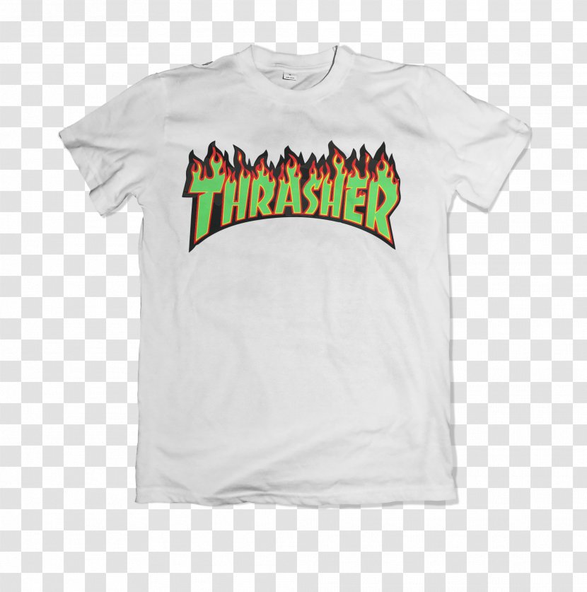 T-shirt Hoodie Thrasher Skateboarding - Top Transparent PNG