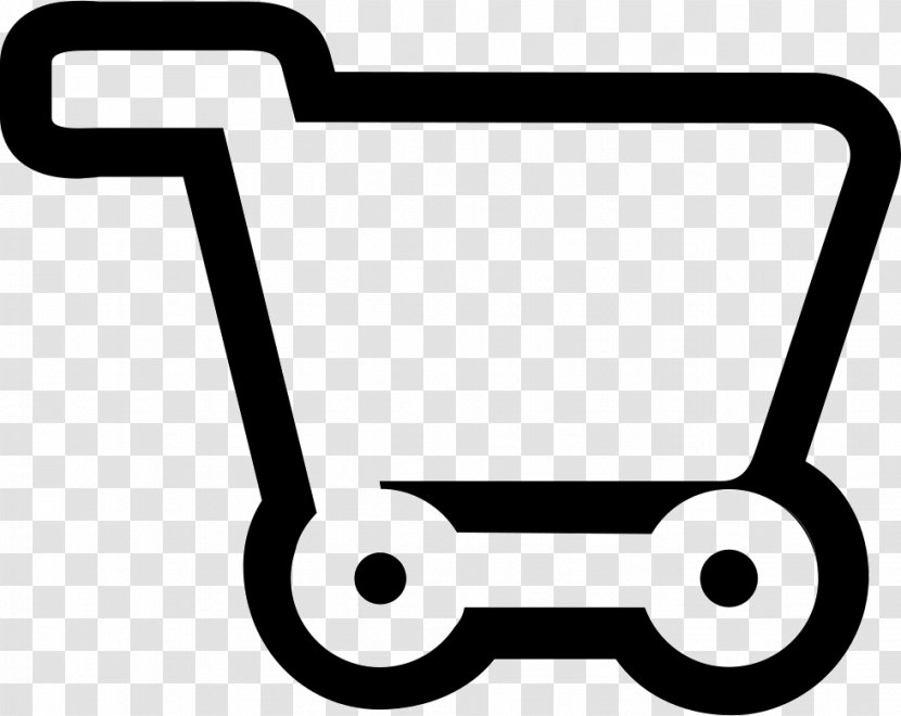 Shopping Symbol - Black And White Transparent PNG