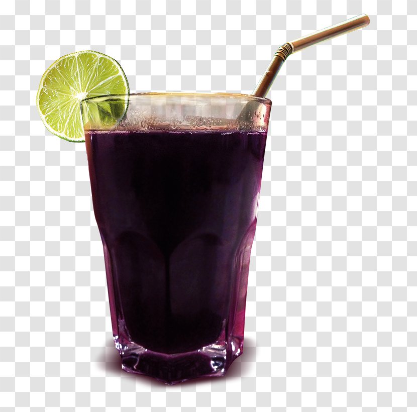 Chicha Morada Cocktail Garnish Fizzy Drinks Blueberry Tea - Vaso - Maiz Morado Transparent PNG