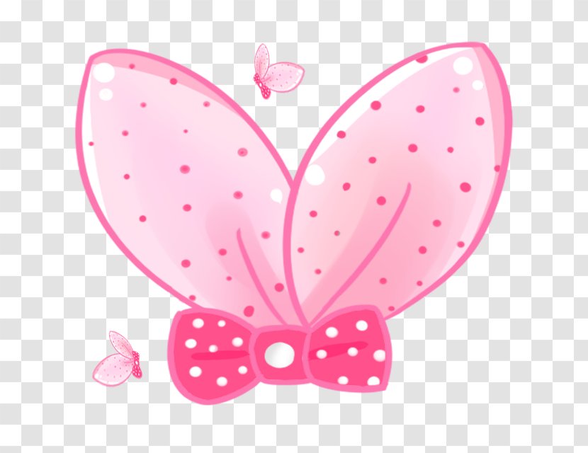 Butterfly Pink Clip Art - Heart - Bow Pattern Transparent PNG