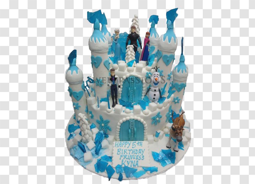 Torte Birthday Cake Decorating Elsa Cream - Whipped Transparent PNG