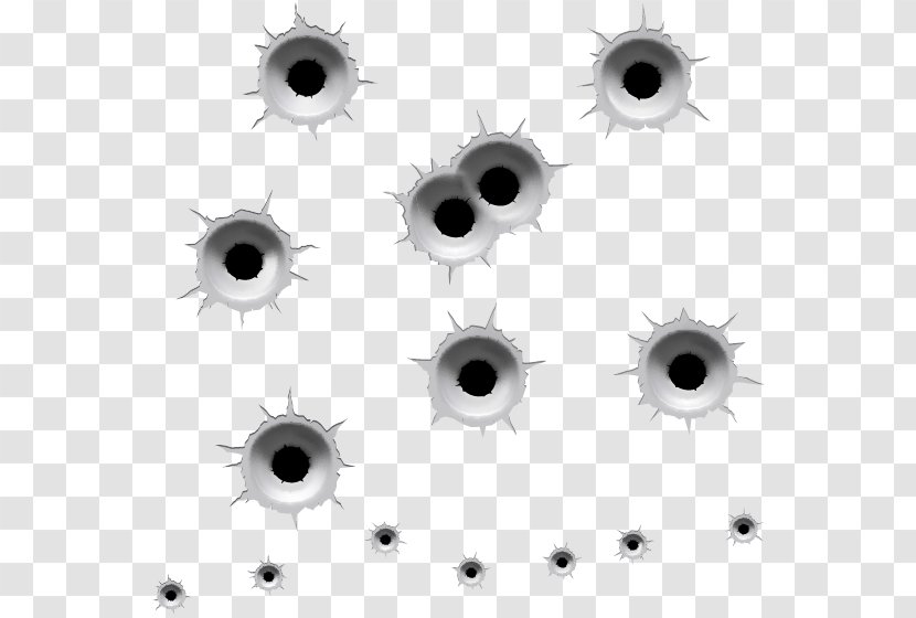 Bullet Royalty-free Stock Photography - Gunshot - Vector Holes Transparent PNG