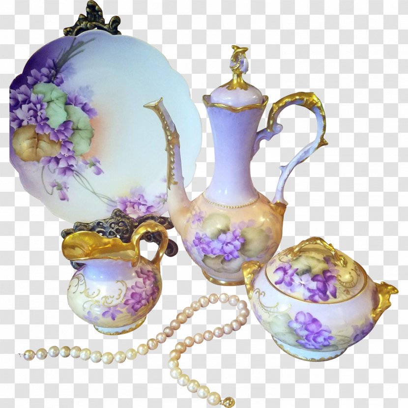 Tableware Porcelain Ceramic Lavender Lilac - Hand Painted Transparent PNG