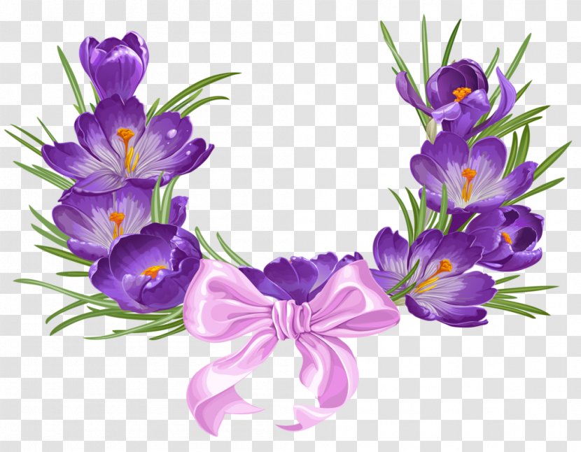 Flower Crocus Purple Clip Art - Blue - Lavender Transparent PNG